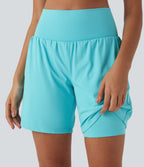 Short de yoga SoftlyZero™ Airy 2-en-1 taille très haute avec poches et effet frais InstantCool 17,5 cm