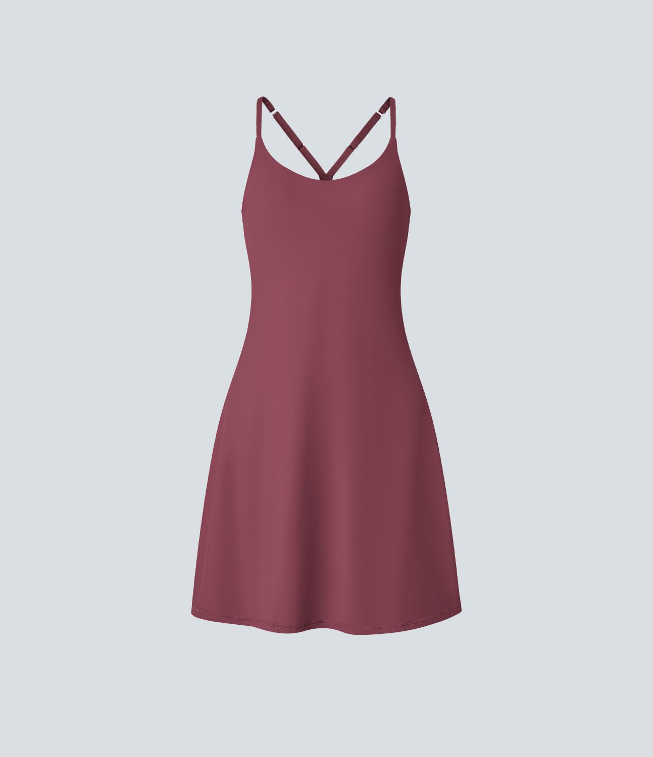 Softlyzero™ Airy Robe Sport de Yoga Plus Longue Dos Nu Découp Bretelles Réglables et Poches