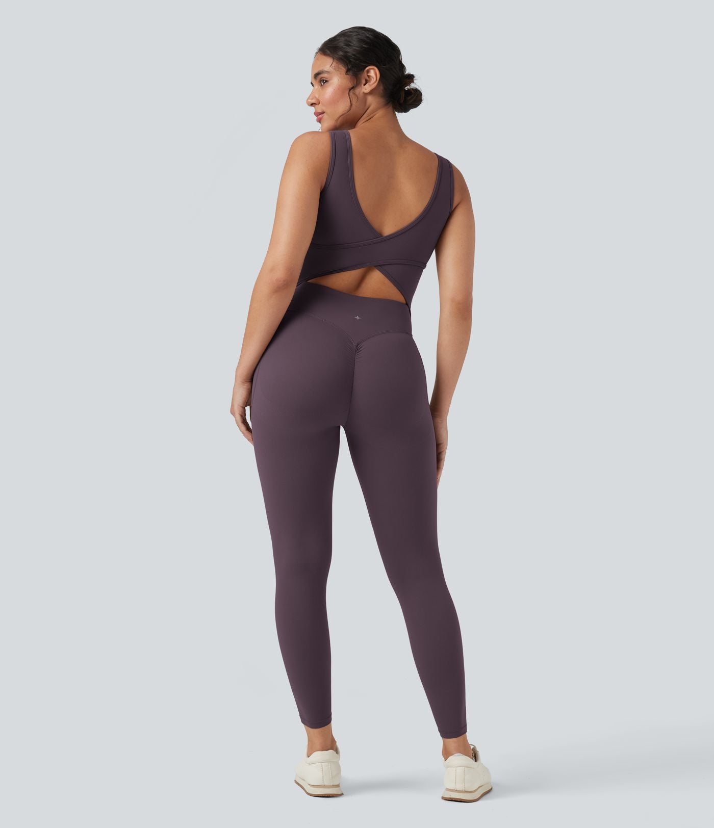 Combinaison de sport Halara UltraSculpt™ col V gainante push-up à poches