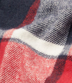 Veste de Casual à Carreaux en Polaire à Capuche avec Cordon de Serrage Boutons et Poches Latérales