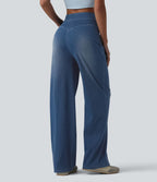 Halara Flex™ Jean large décontracté taille haute ventre plat avec poches