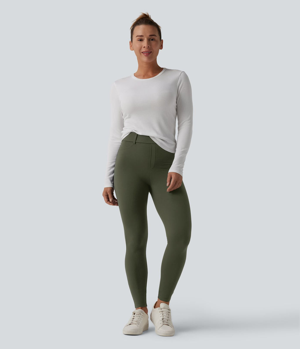 Legging décontracté 7/8 Halara UltraSculpt™ taille haute avec poches