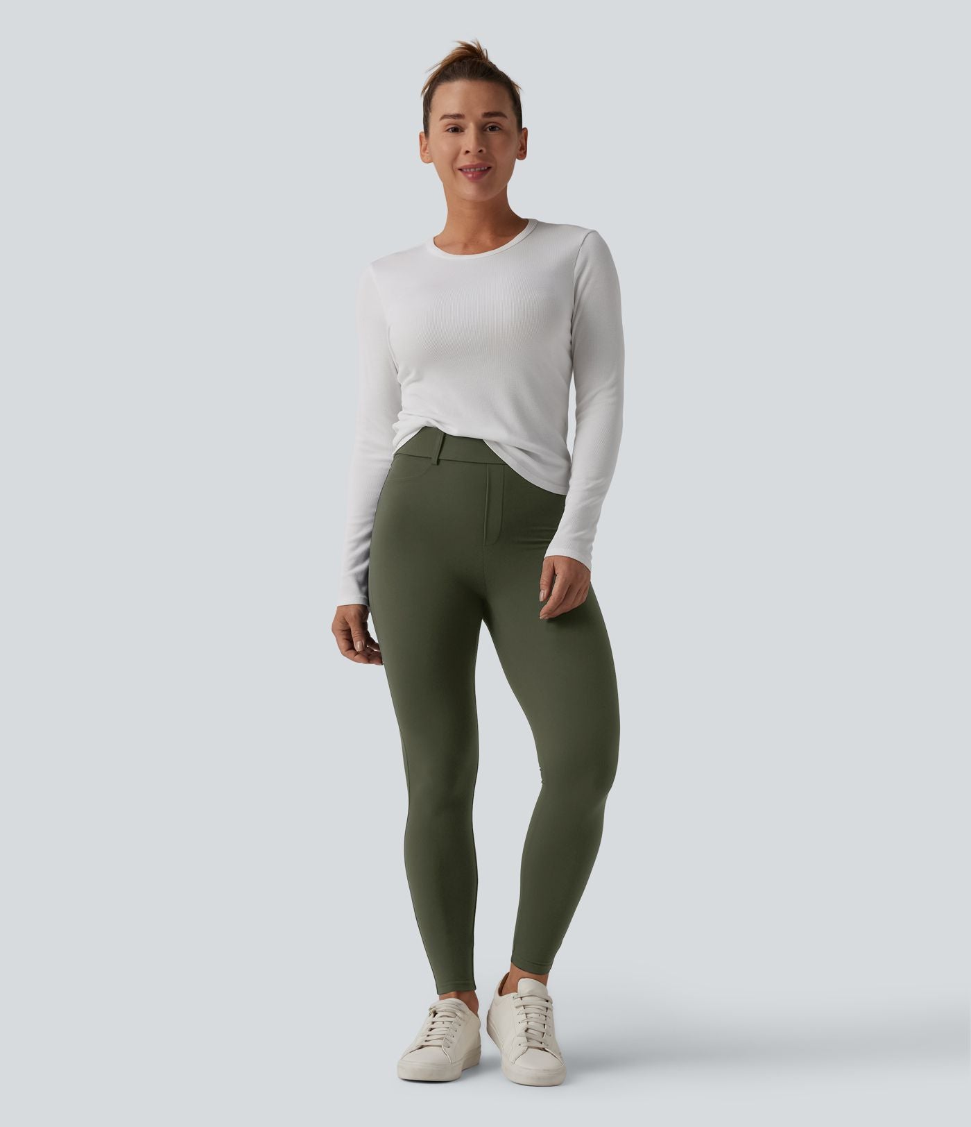Legging décontracté 7/8 Halara UltraSculpt™ taille haute avec poches