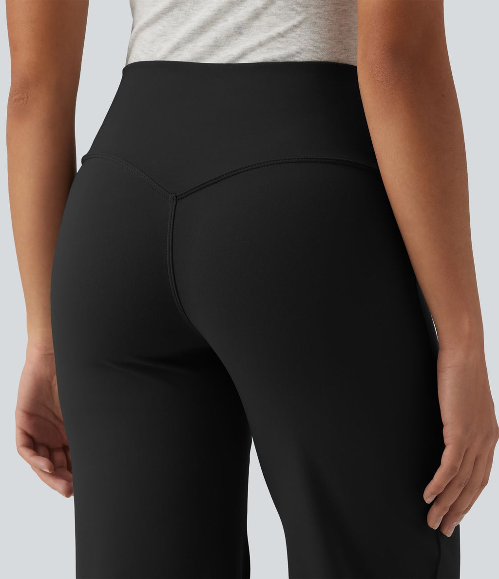 Pantalon bootcut décontracté DayStretch gainant taille haute avec poches