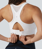 Halara UltraSculpt™ Brassière de sport d'entraînement maintien modéré, dos nageur avec boucle ajustable et mesh respirant
