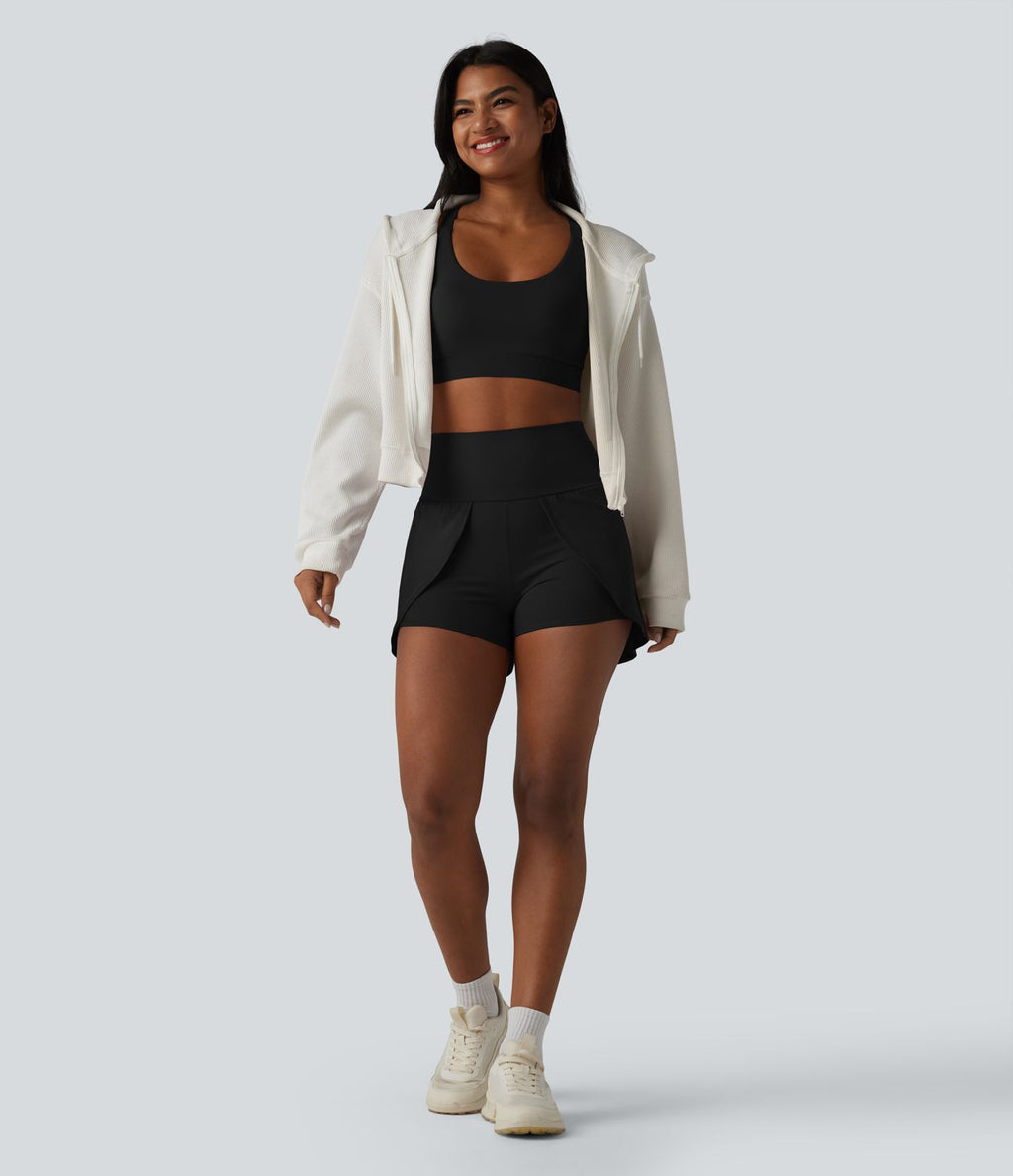 Short de yoga SoftlyZero™ Airy taille haute doux et respirant 7,5 cm avec poches