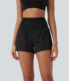 Short de course SpeedWave™ taille haute mesh contrastant 2-en-1 séchage rapide avec multiples poches