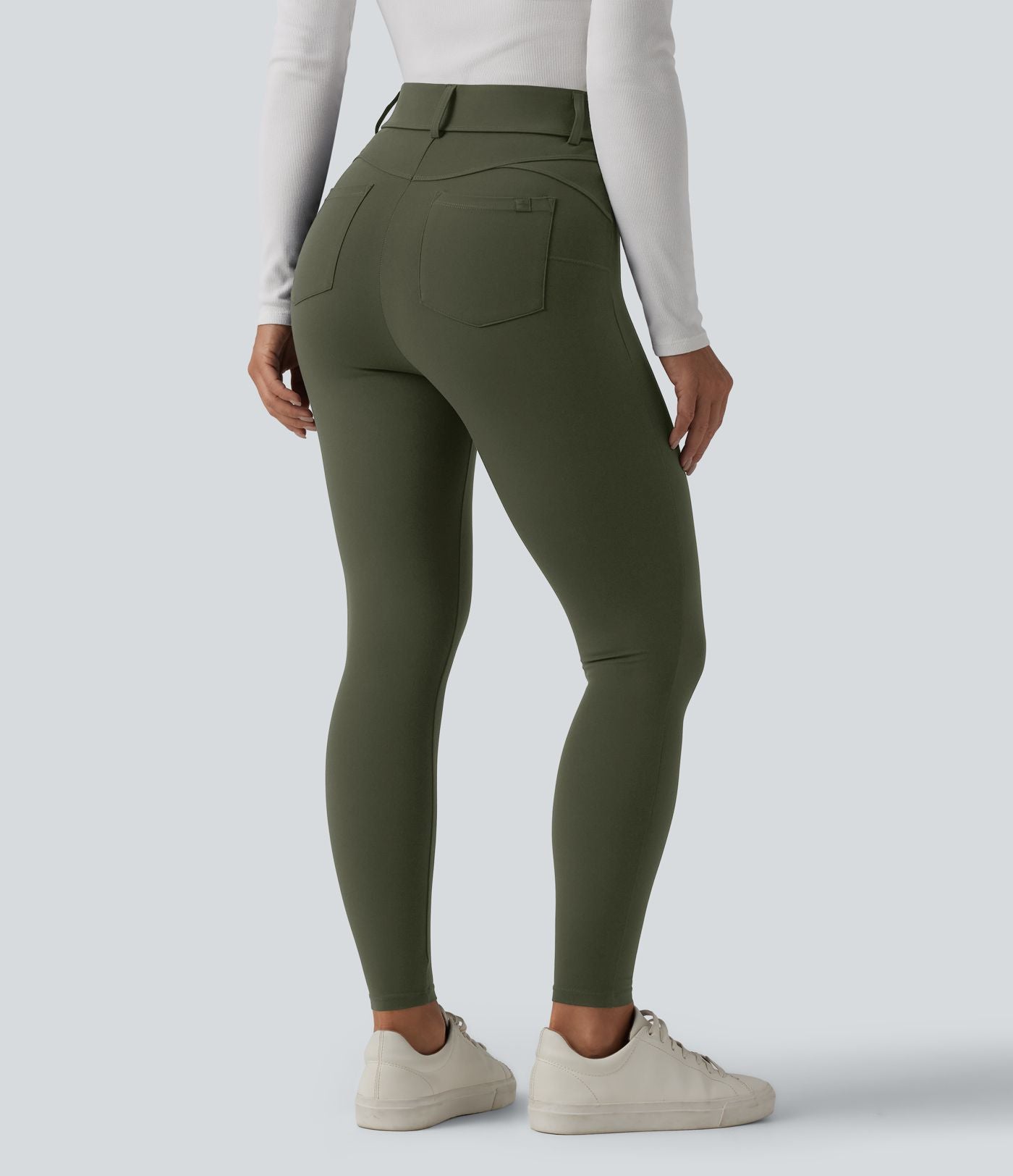 Legging décontracté 7/8 Halara UltraSculpt™ taille haute avec poches