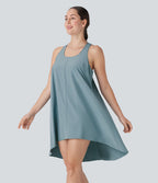 Robe décontractée mini Breezeful™ dos nageur fluide asymétrique séchage rapide avec poche E-G