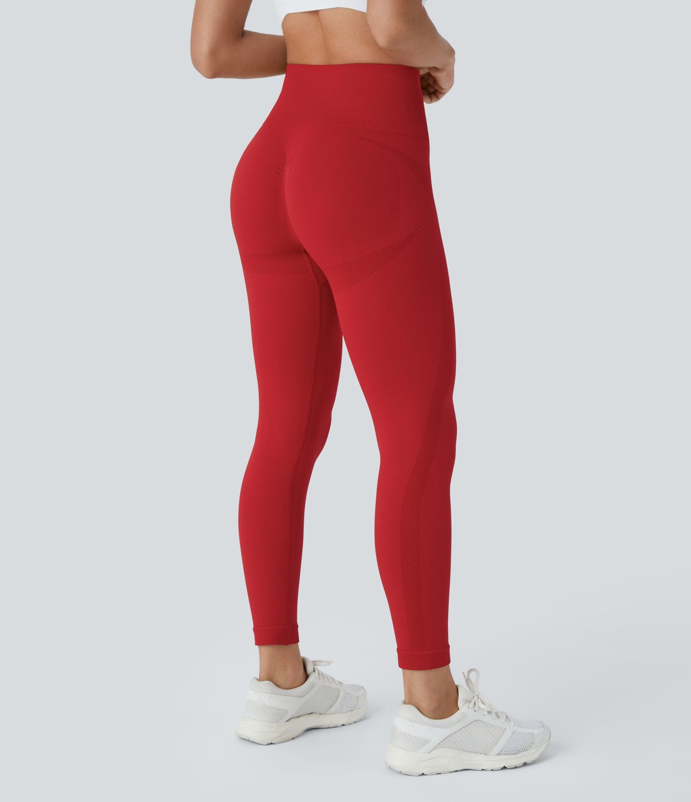 Legging yoga 7/8 taille haute froncé sans couture OneForm Seamless Flow