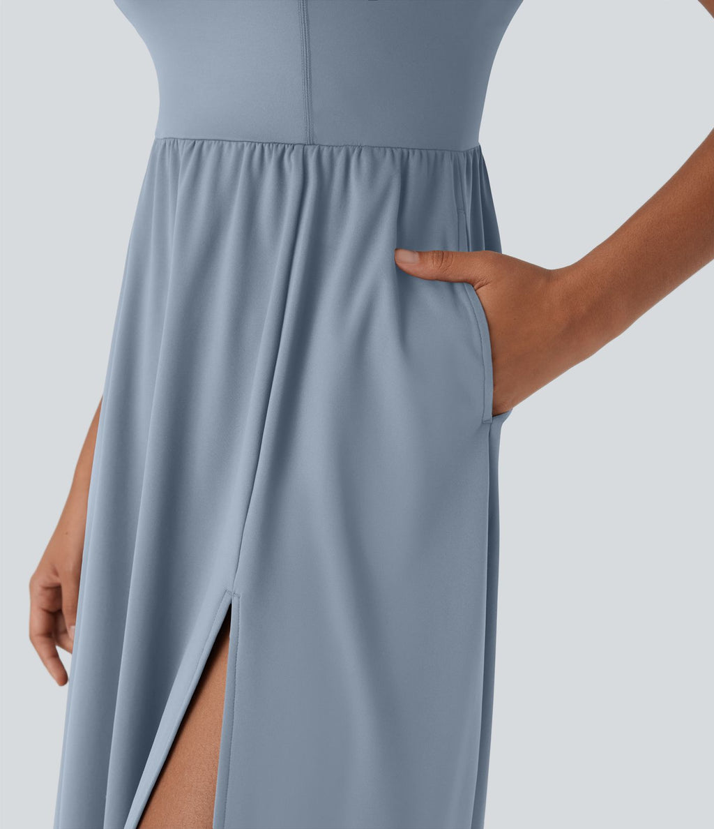Robe décontractée mi-longue SoftlyZero™ Airy avec coques et effet frais InstantCool avec poches, bonnets E-G