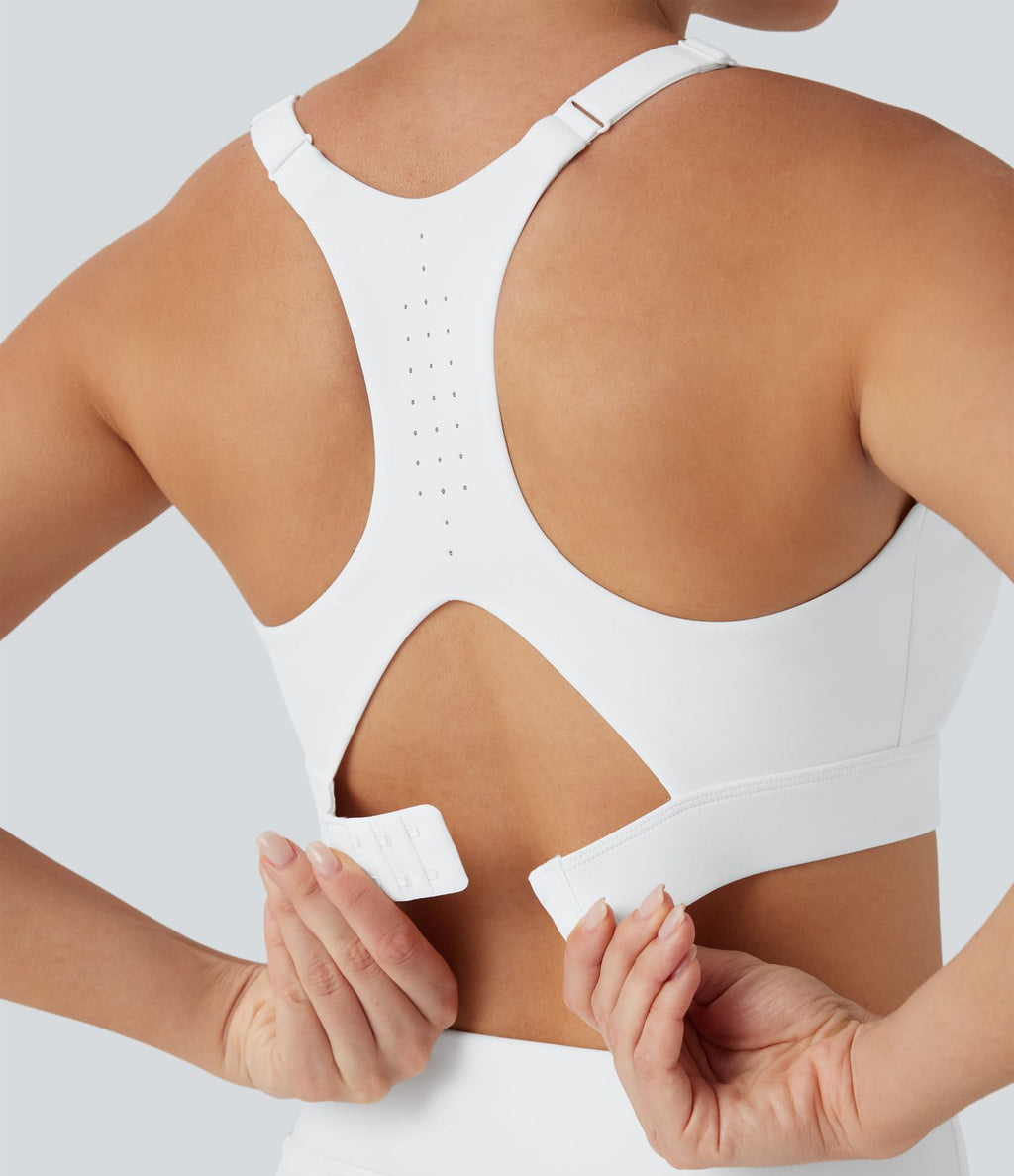 Brassière d'entraînement SpeedWave™ maintien moyen coques moulées perforée crochet ajustable séchage rapide E-G