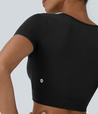 Softlyzero™ Plush Sports Top Ourlet Croisé