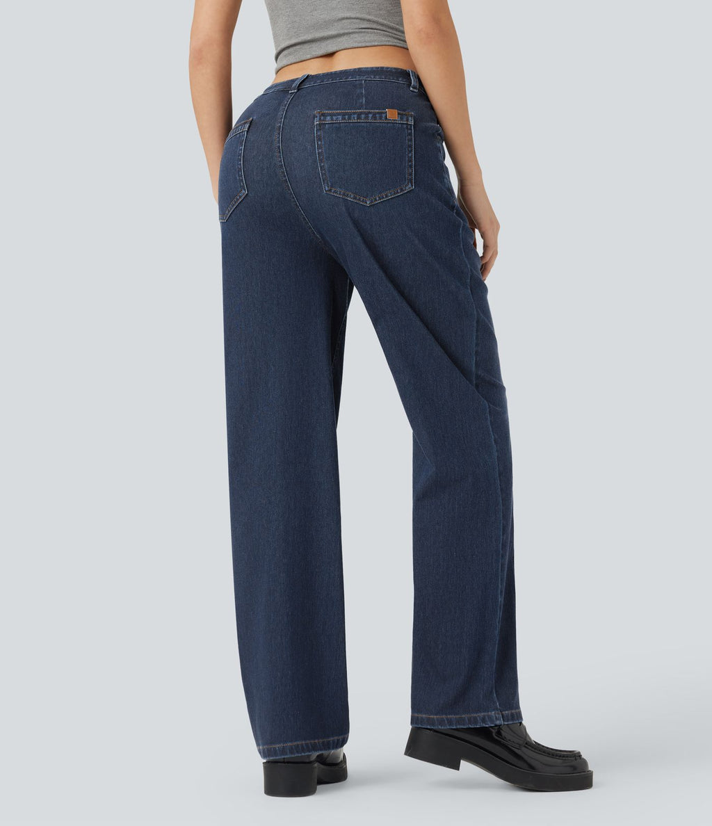 Jean droit Halara Flex™ taille haute avec poches