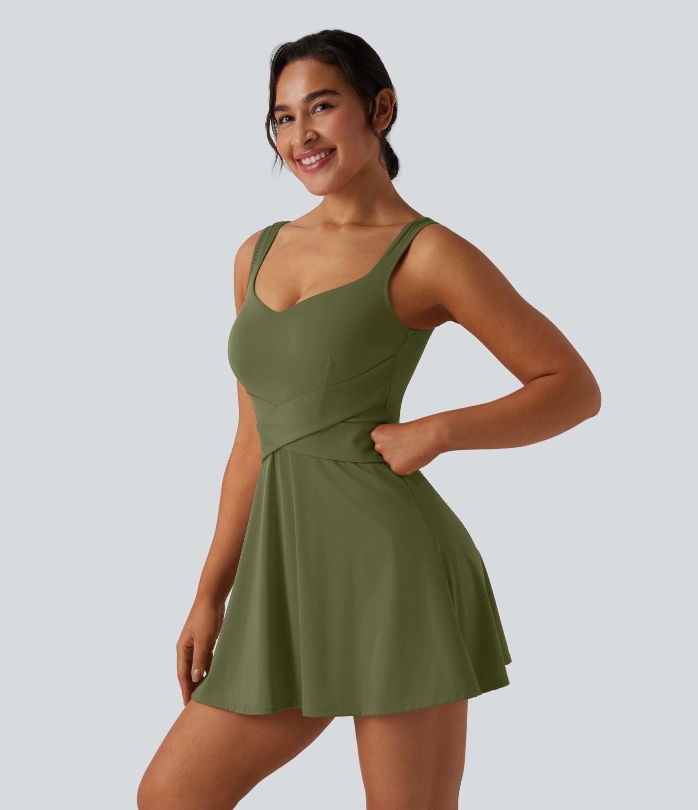 Robe de tennis 2-en-1 SoftlyZero™ Airy mini effet frais InstantCool avec poche, accès facile Easy Peasy, protection solaire UPF50+