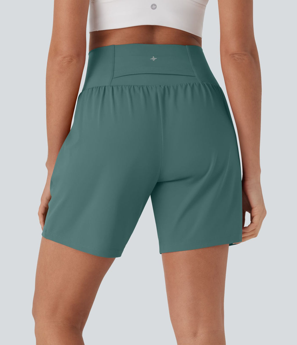 Short de yoga SoftlyZero™ Airy 2-en-1 taille très haute avec poches et effet frais InstantCool 17,5 cm