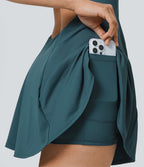 Softlyzero™ QuickDry Robe Sport de Tennis Mini 2-en-1 à Dos Nu avec Découpe et Poches