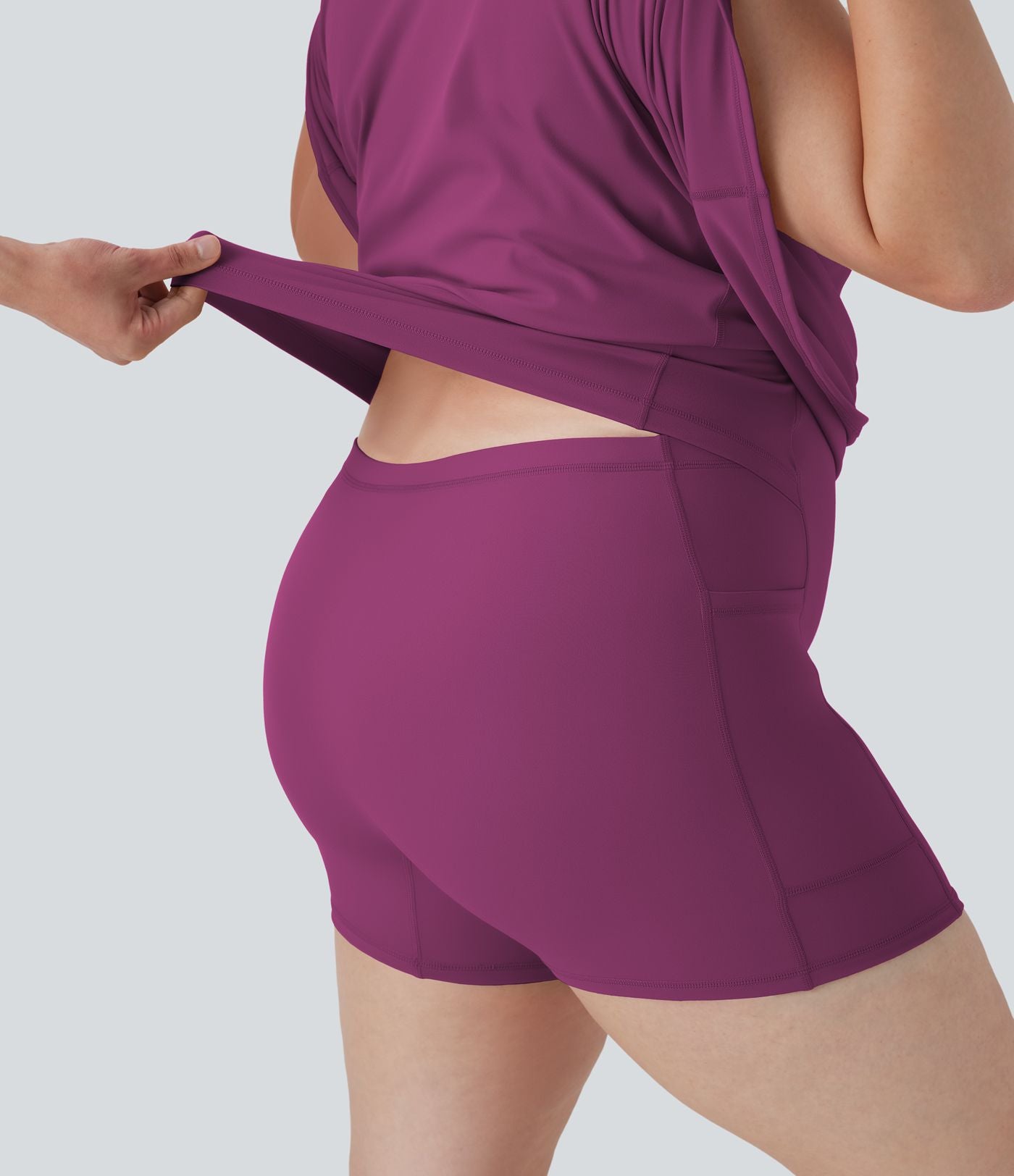 Robe de sport grande taille dos nu Softlyzero™ Plush - longueur rallongée - Easy Peasy Edition