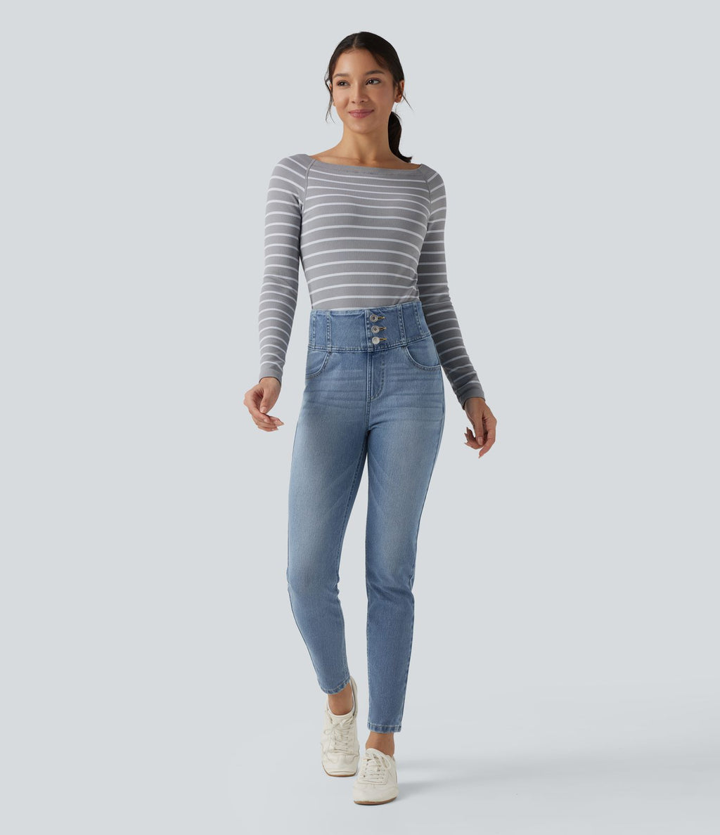 Jean skinny Halara Flex™ taille haute avec poches