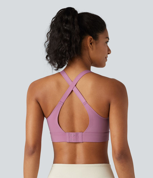 Brassière de sport d'entraînement maintien moyen avec bonnet spacer moulé
