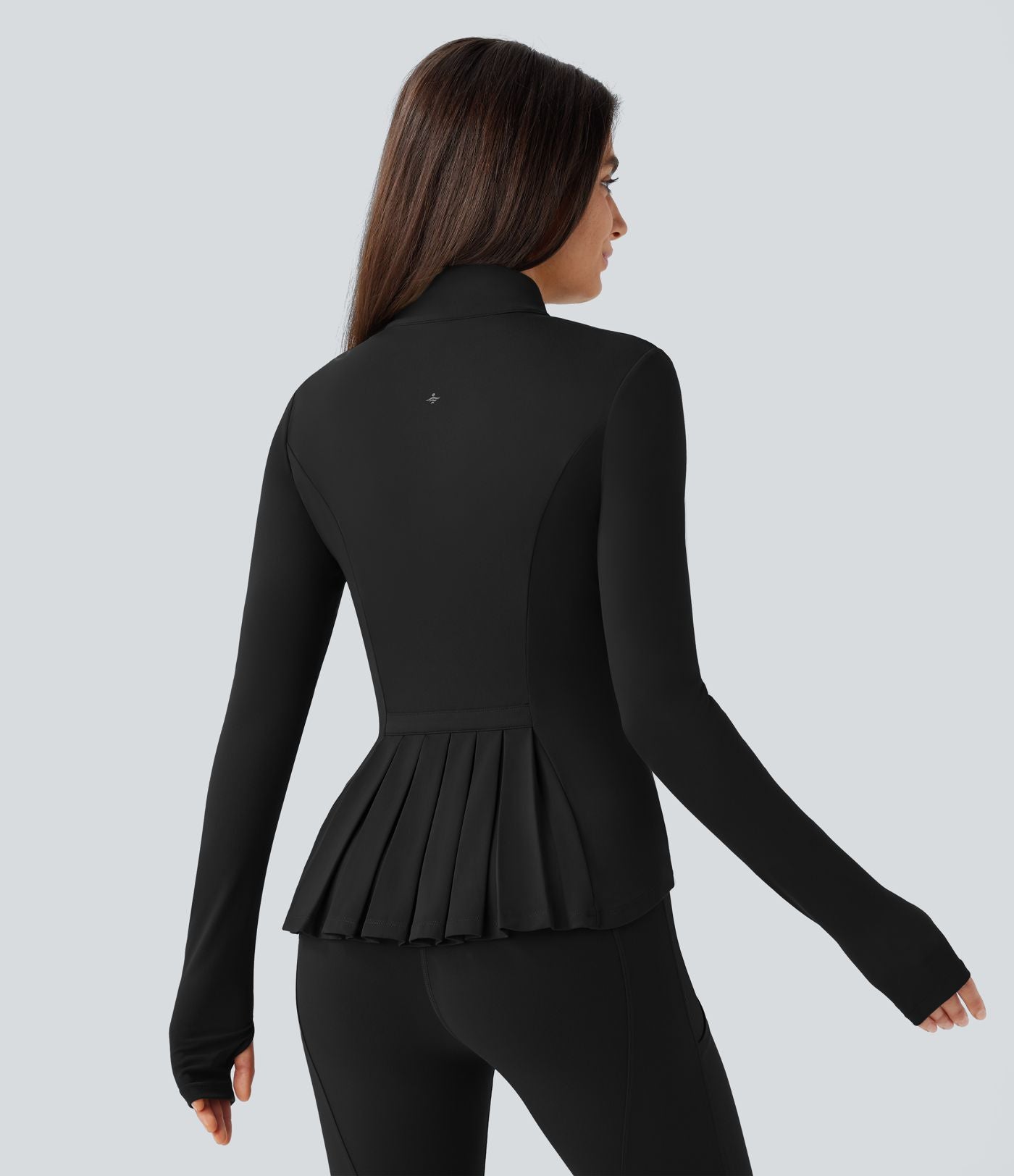 Veste d'équitation ajustée Softlyzero™ avec col montant, passe-pouces, poches, plis et fermeture éclair - Protection UPF50+