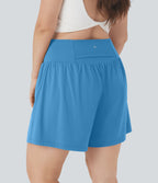 Short tailleur 2-en-1 Cool Touch yoga taille très haute Softlyzero™ Airy grande taille 17,5 cm avec poches