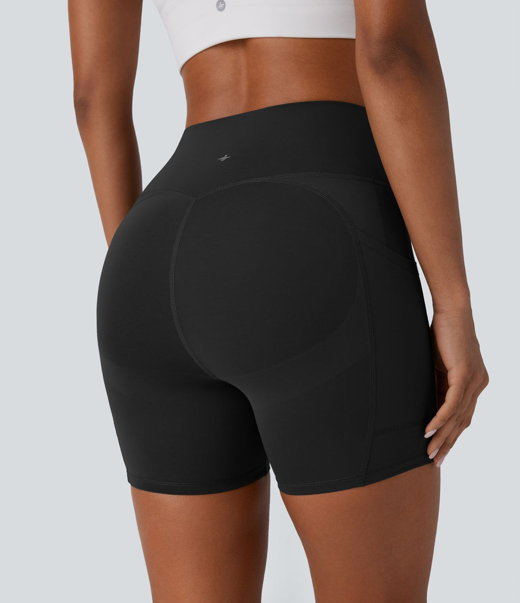 Short 2-en-1 d'entraînement gainant taille haute à séchage rapide avec poches Breezeful™