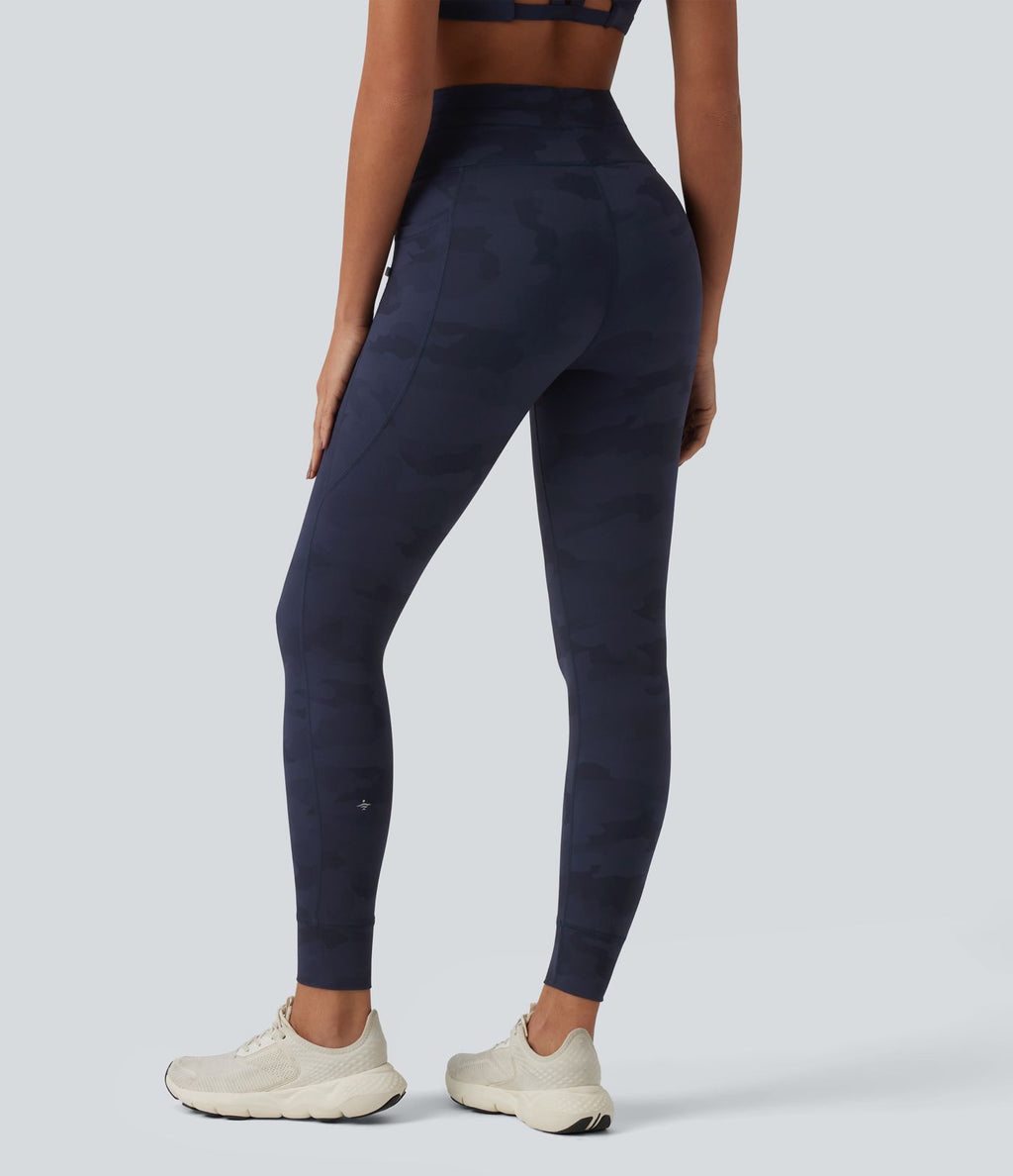 Legging yoga Halara UltraSculpt™ imprimé camouflage taille haute avec cordon de serrage et poches