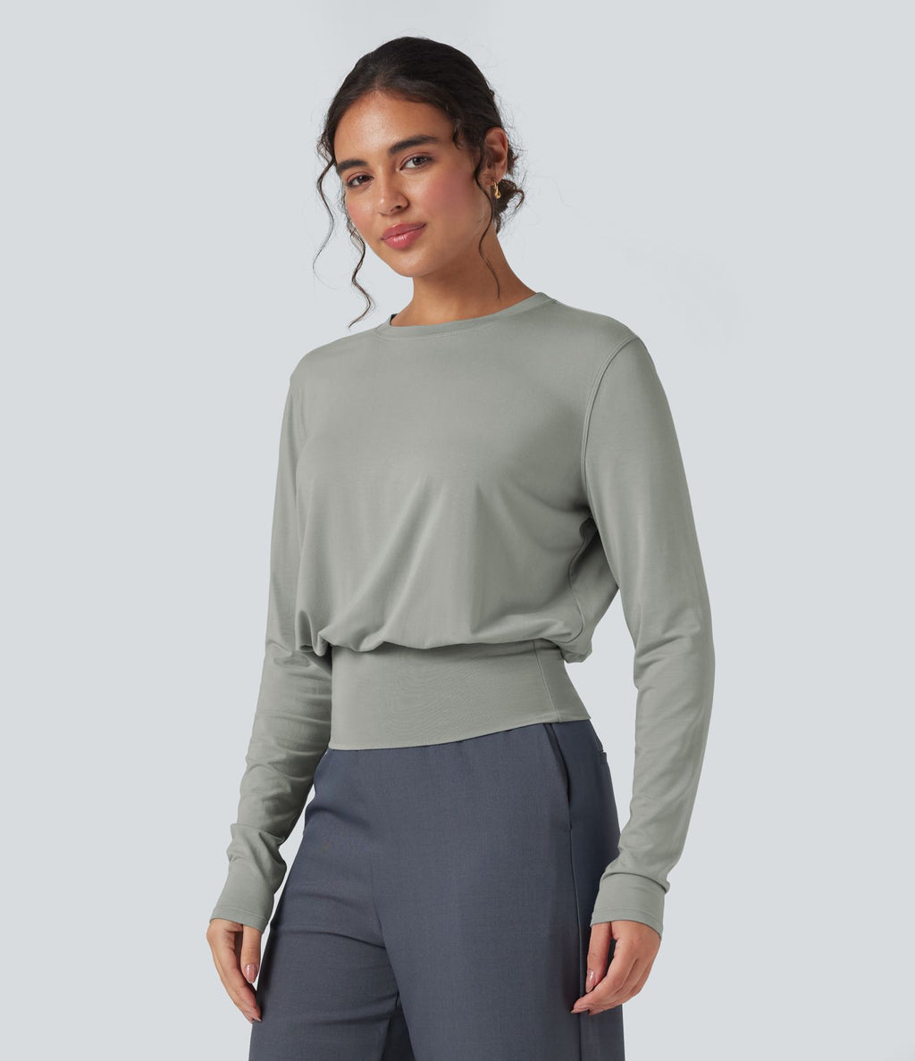 T-shirt de travail col rond manches longues