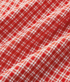 Robe midi décontractée à carreaux vichy, col bateau, sans manches, avec poches