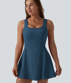 Robe de sport mini 2-en-1 SoftlyZero™ Airy col U poches effet frais InstantCool danse bonnets E-G, accès facile Easy Peasy