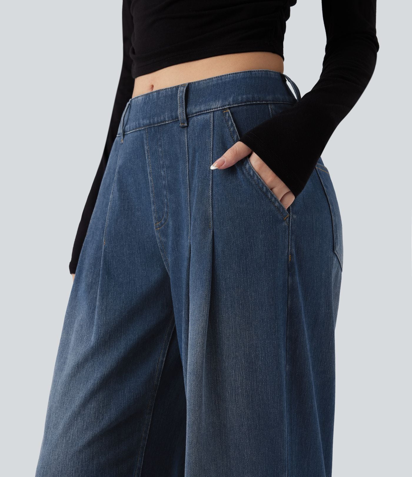Jean large Halara Flex™ taille mi-haute avec poches