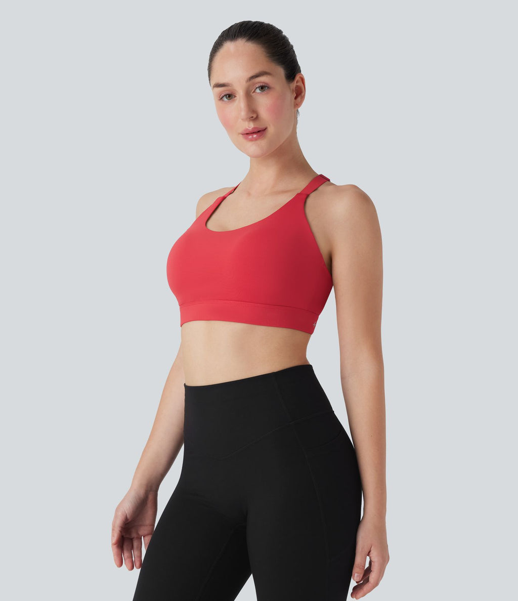 Brassière d'entraînement SpeedWave™ maintien moyen coques moulées perforée crochet ajustable séchage rapide E-G