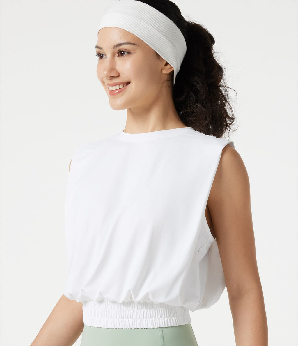 Débardeur de yoga col rond effet frais InstantCool, protection solaire UPF50+