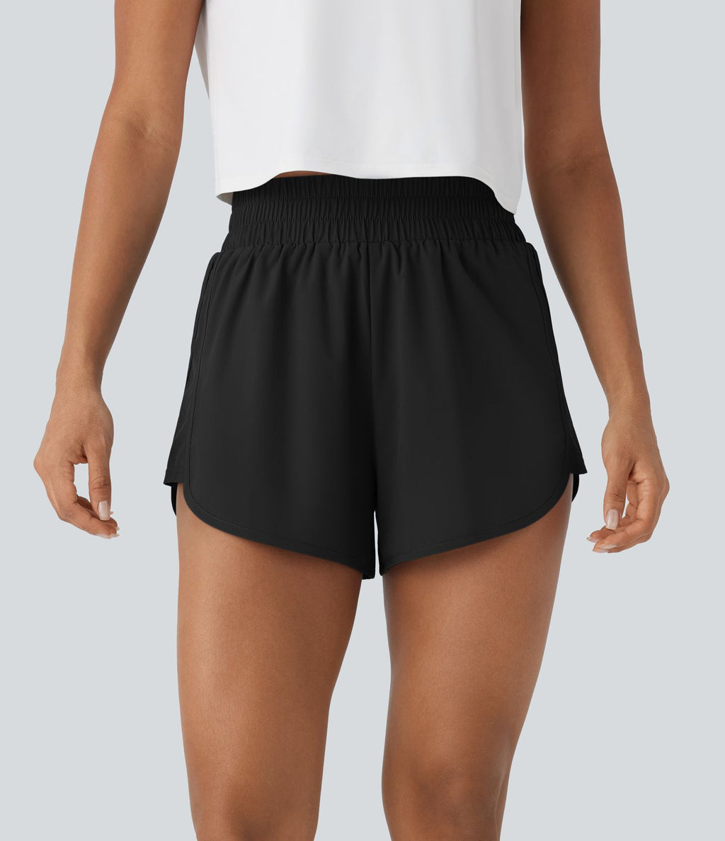 Short de randonnée Breezeful™ taille haute à séchage rapide avec poche zippée dos et ourlet arrondi