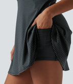 Robe active mini de danse 2-en-1 à rayures - Édition Easy Peasy