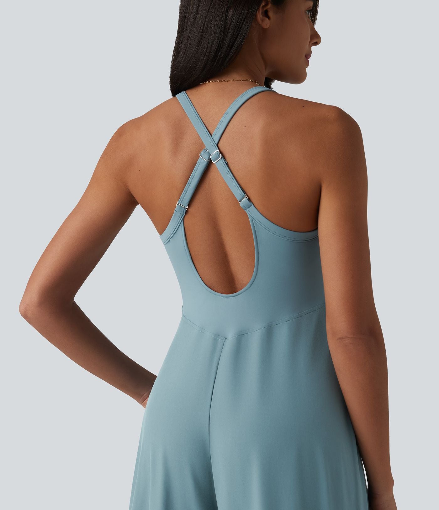 Combinaison fluide Breezeful™ col U dos nu séchage rapide avec poches