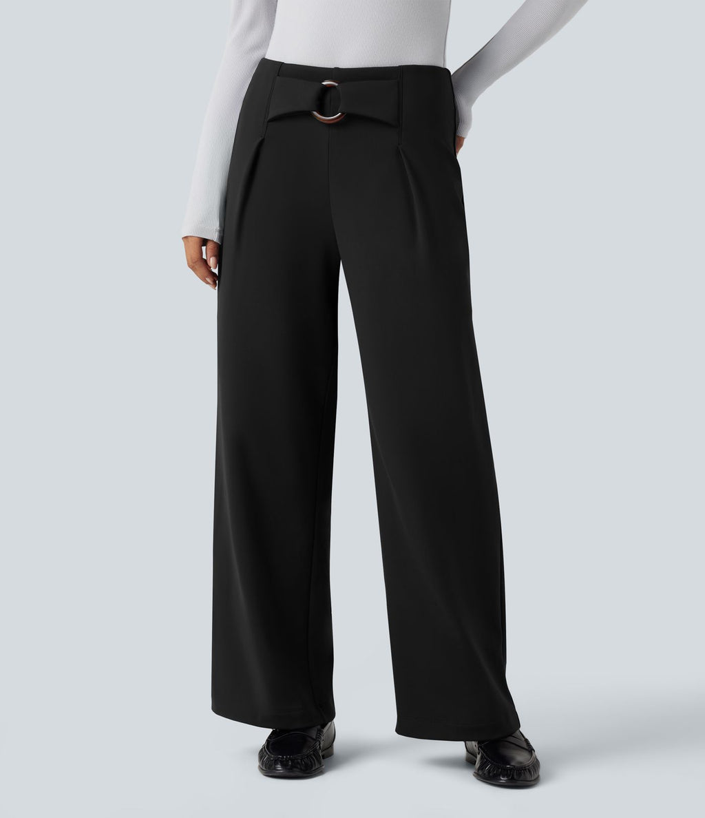 Pantalon tailleur thermique SoftlyZero™ Plush coupe droite taille mi-haute avec poches
