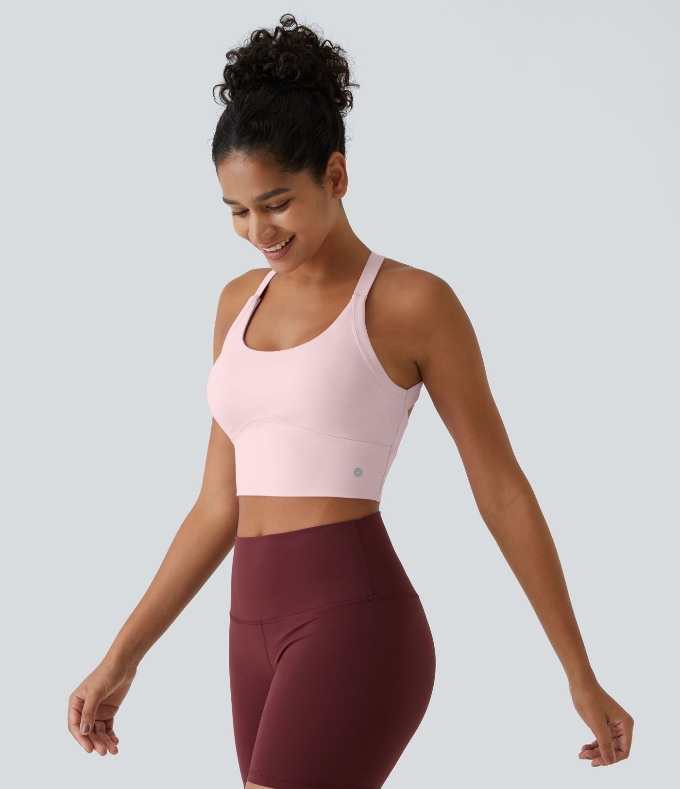 Débardeur yoga court SoftlyZero™ Plush à découpes A-C