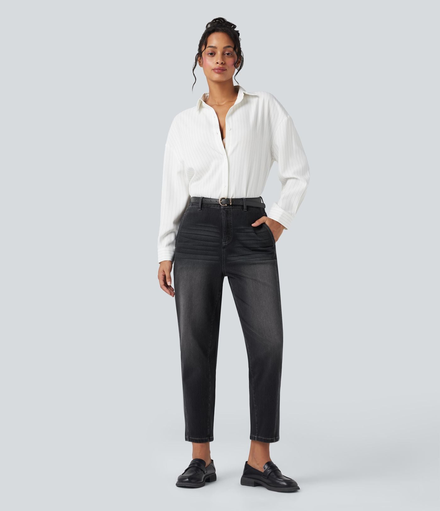 Jean 7/8 Halara Flex™ taille haute avec poches