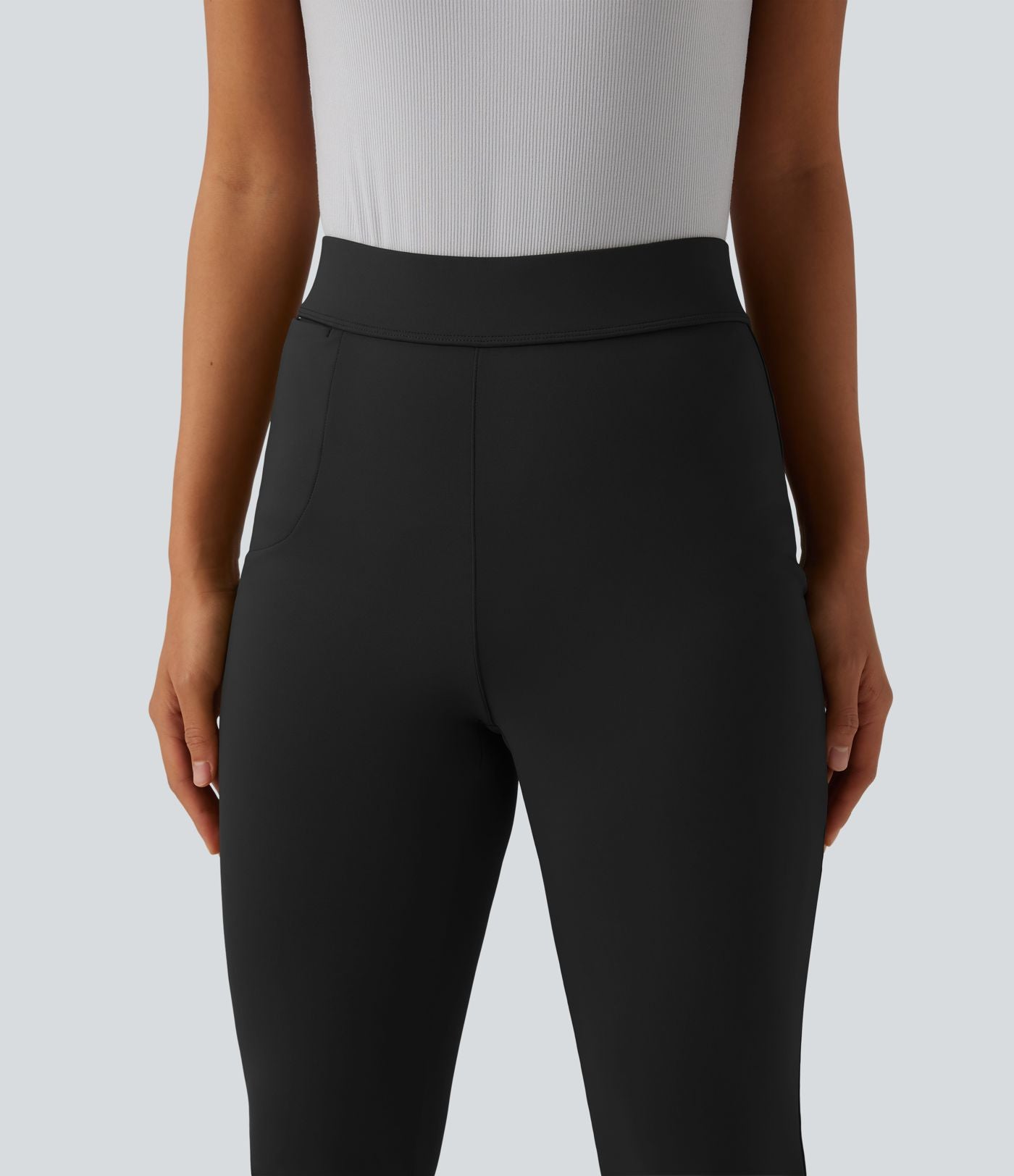 Pantalon bootcut court tailleur Halara Flex™ DayStretch mi-taille avec fente et poche