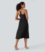 Robe caraco décontractée SoftlyZero™ Airy dos nageur effet frais InstantCool avec poches, bonnets E-G
