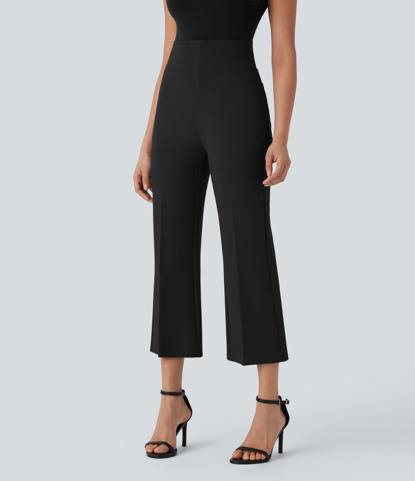 Pantalon de travail court gainant taille haute Halara Flex™ avec poches