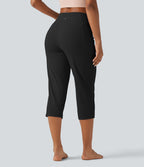 Pantacourt de yoga droit Halara UltraSculpt™ taille haute gainant avec poches