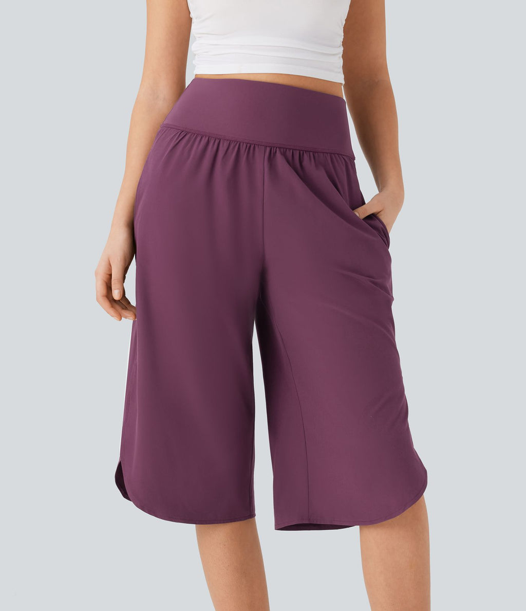 Pantalon décontracté gainant taille haute à séchage rapide avec poches Breezeful™