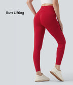 Legging de yoga 7/8 taille haute effet push-up Seamless Flow