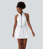 Robe golf active mini Softlyzero™ séchage rapide sans manches demi-zip avec poches latérales - Golf Tee