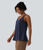 Débardeur casual col U coupe ample