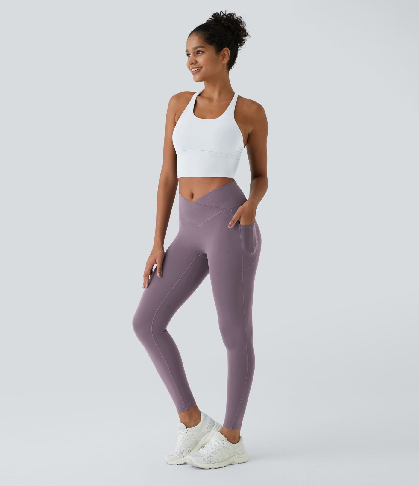 Softlyzero™ Legging Unis Poches Croisées