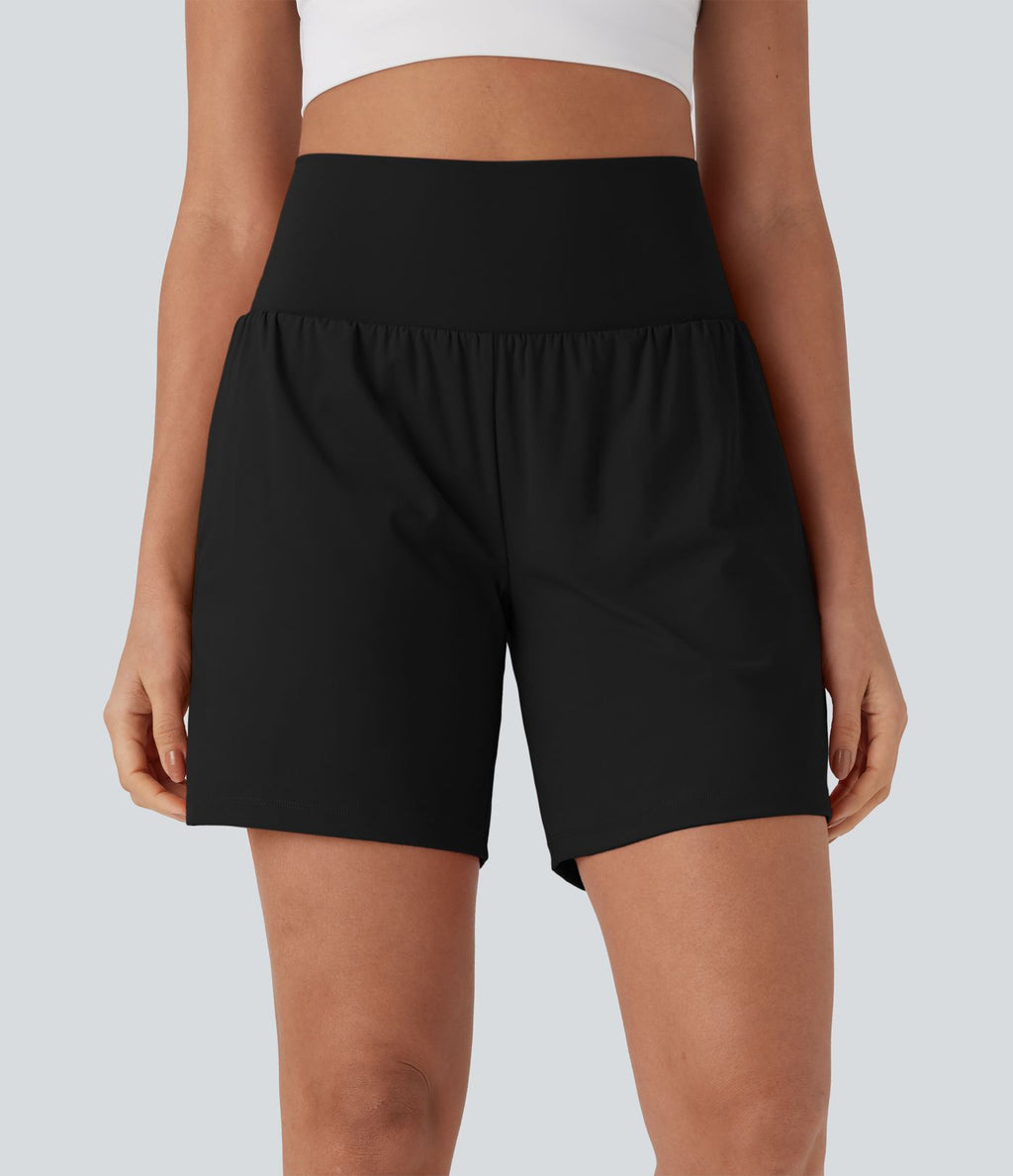 Short de yoga SoftlyZero™ Airy 2-en-1 taille très haute avec poches et effet frais InstantCool 17,5 cm